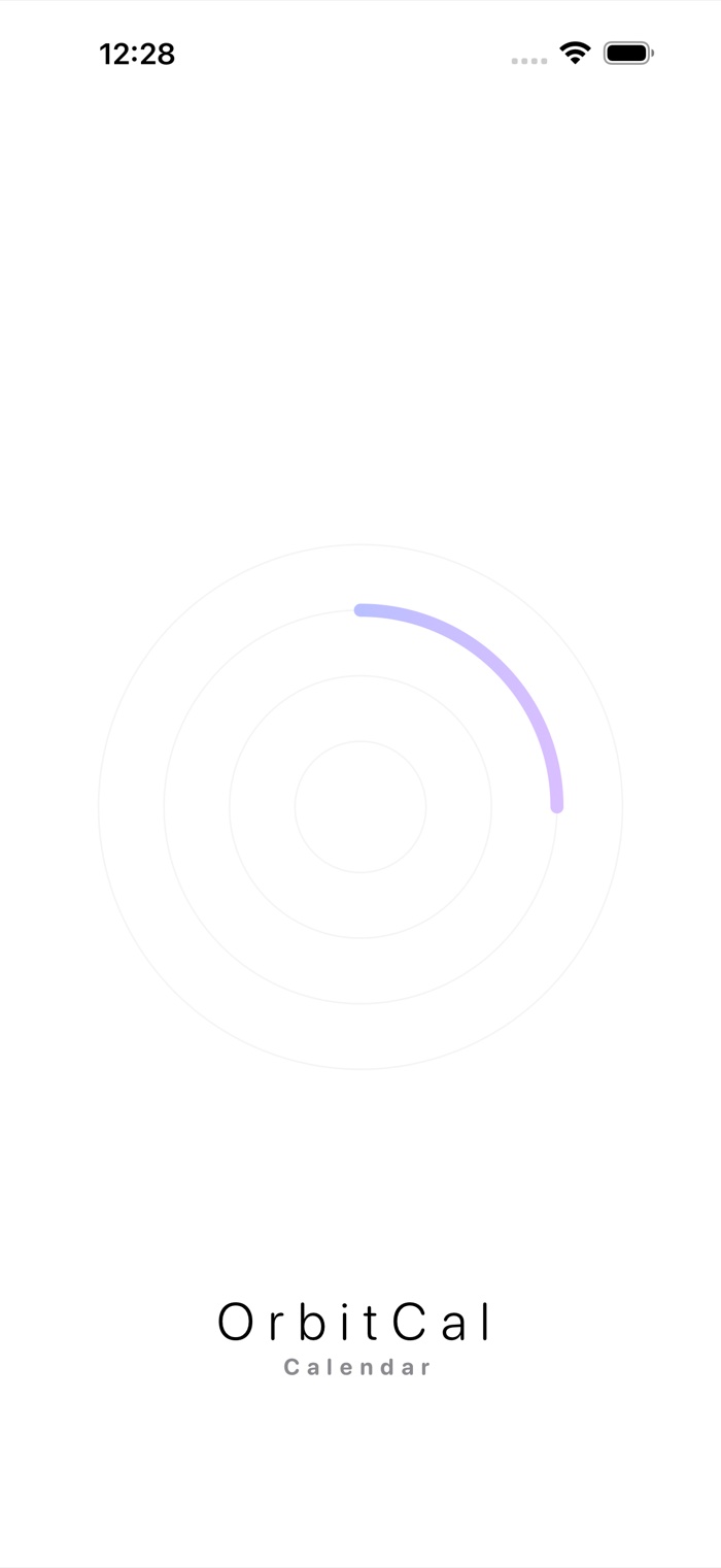 OrbitCal main concentric-ring view