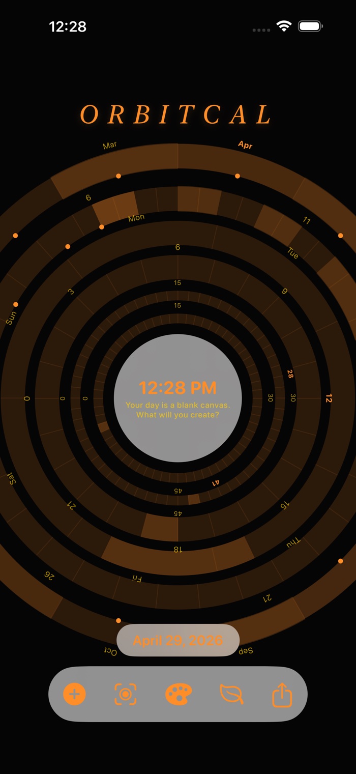 OrbitCal solar theme